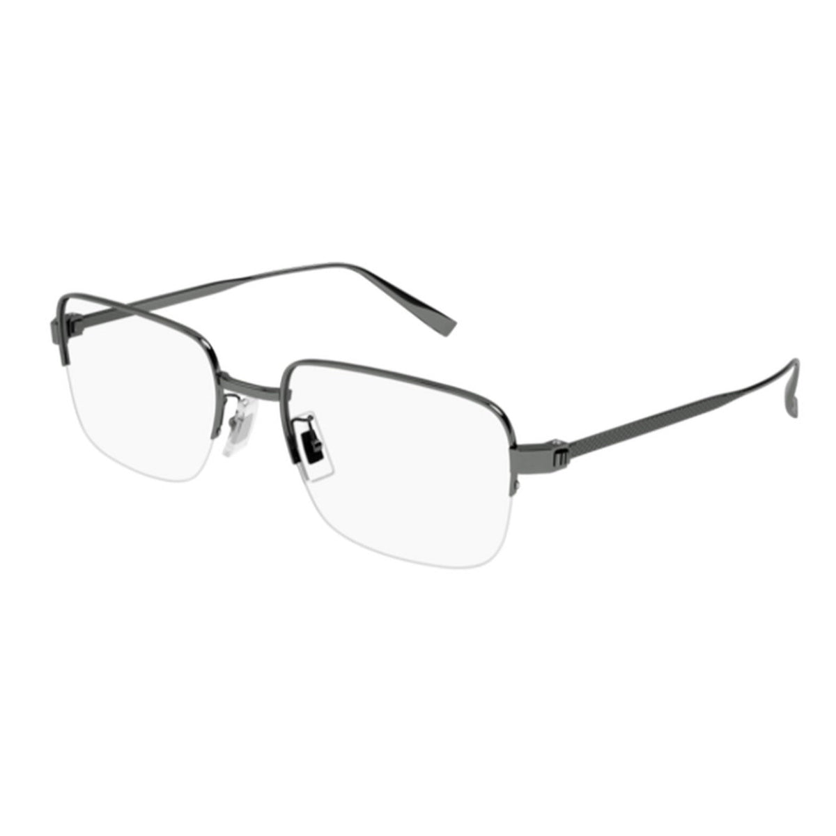 Dunhill Unisex Sunglasses Fall Winter 2021 Ruthenium Transparent Demo Lens Demo Lens Dark DU0025O 004