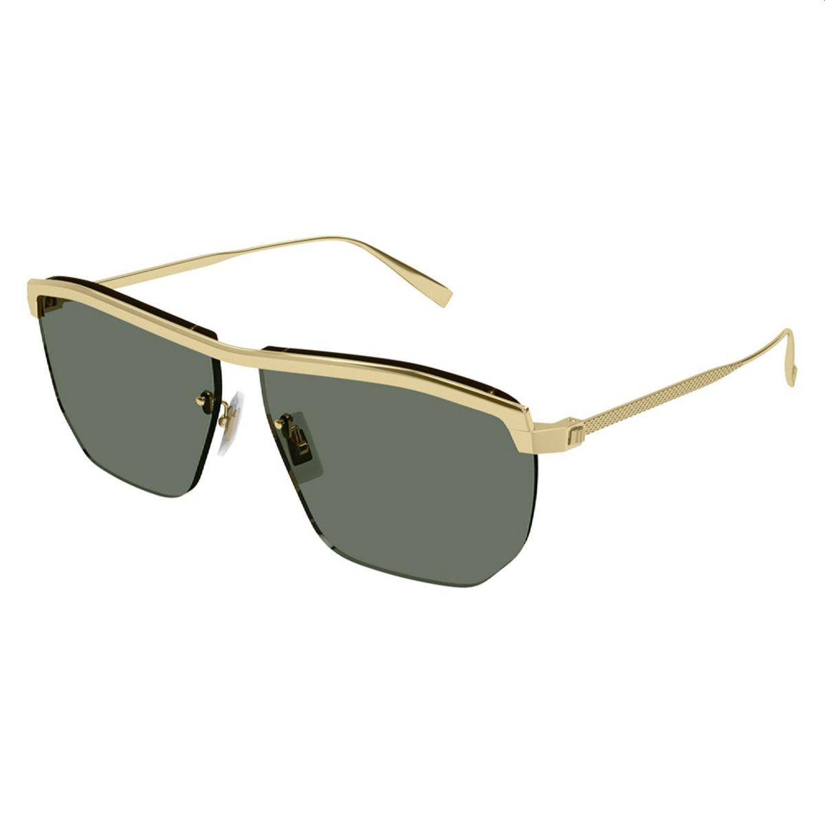Dunhill Men's Sunglasses Spring Summer 2022 Gold Green Nylon Nylon Shiny DU0026S 003