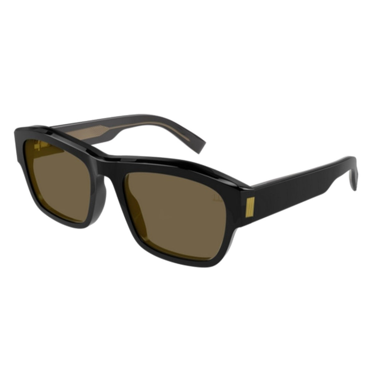 Dunhill Men's Sunglasses Spring Summer 2022 Black Brown Nylon Nylon Shiny DU0029S 001