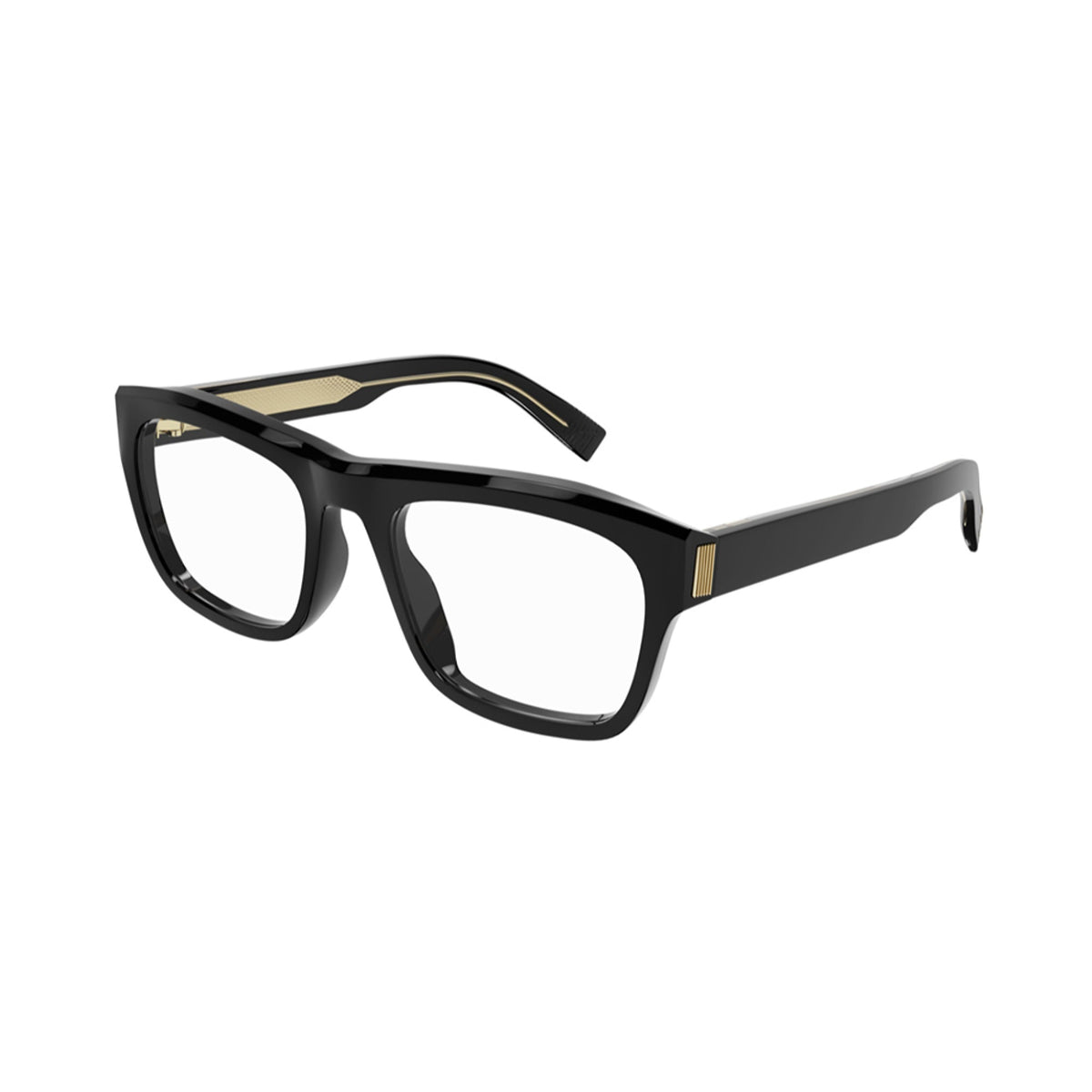 Dunhill Men's Sunglasses Spring Summer 2022 Black Transparent Demo Lens Demo Lens Shiny DU0030O 001