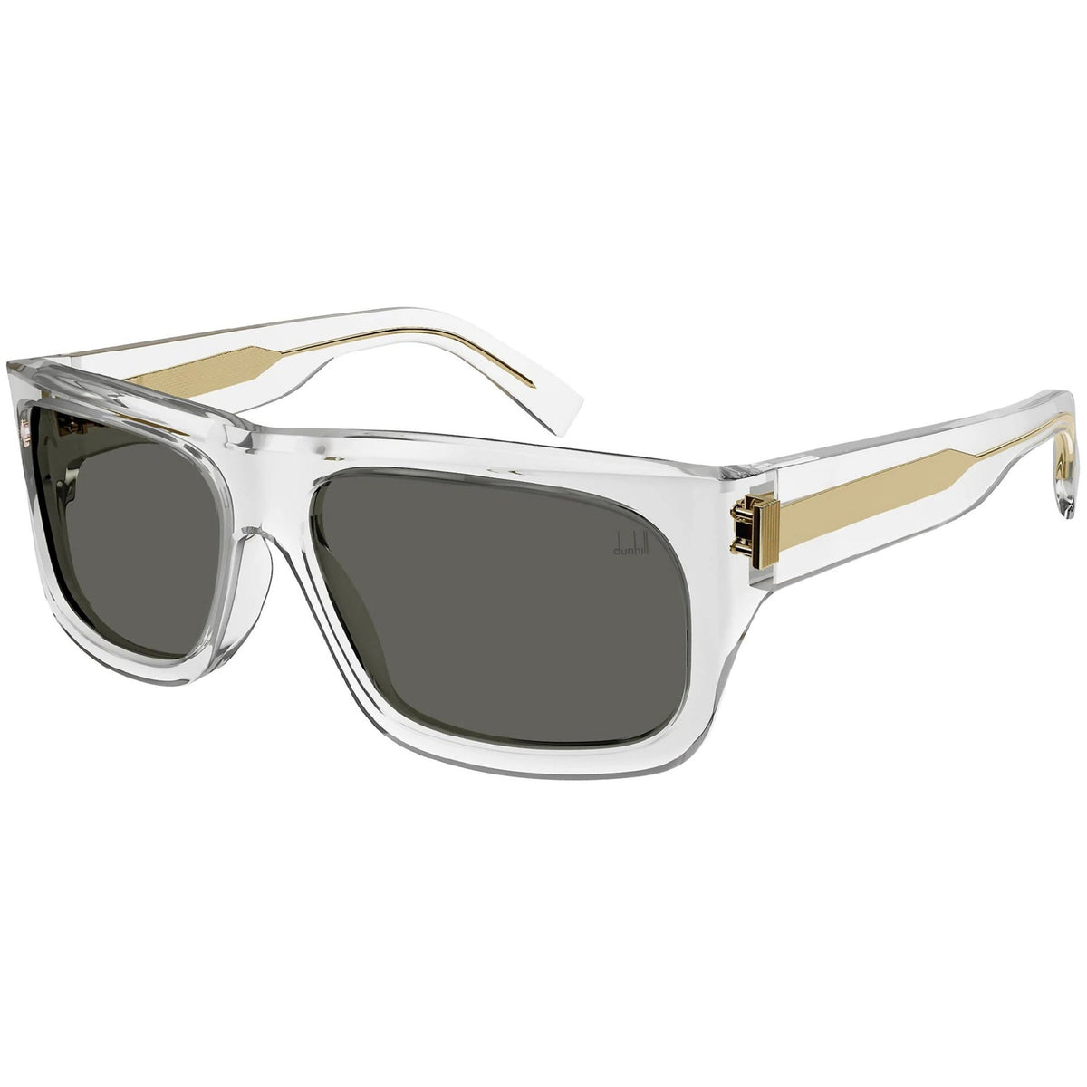 Dunhill Men's Sunglasses Spring Summer 2022 Crystal Grey Nylon Nylon Transparent DU0033S 003