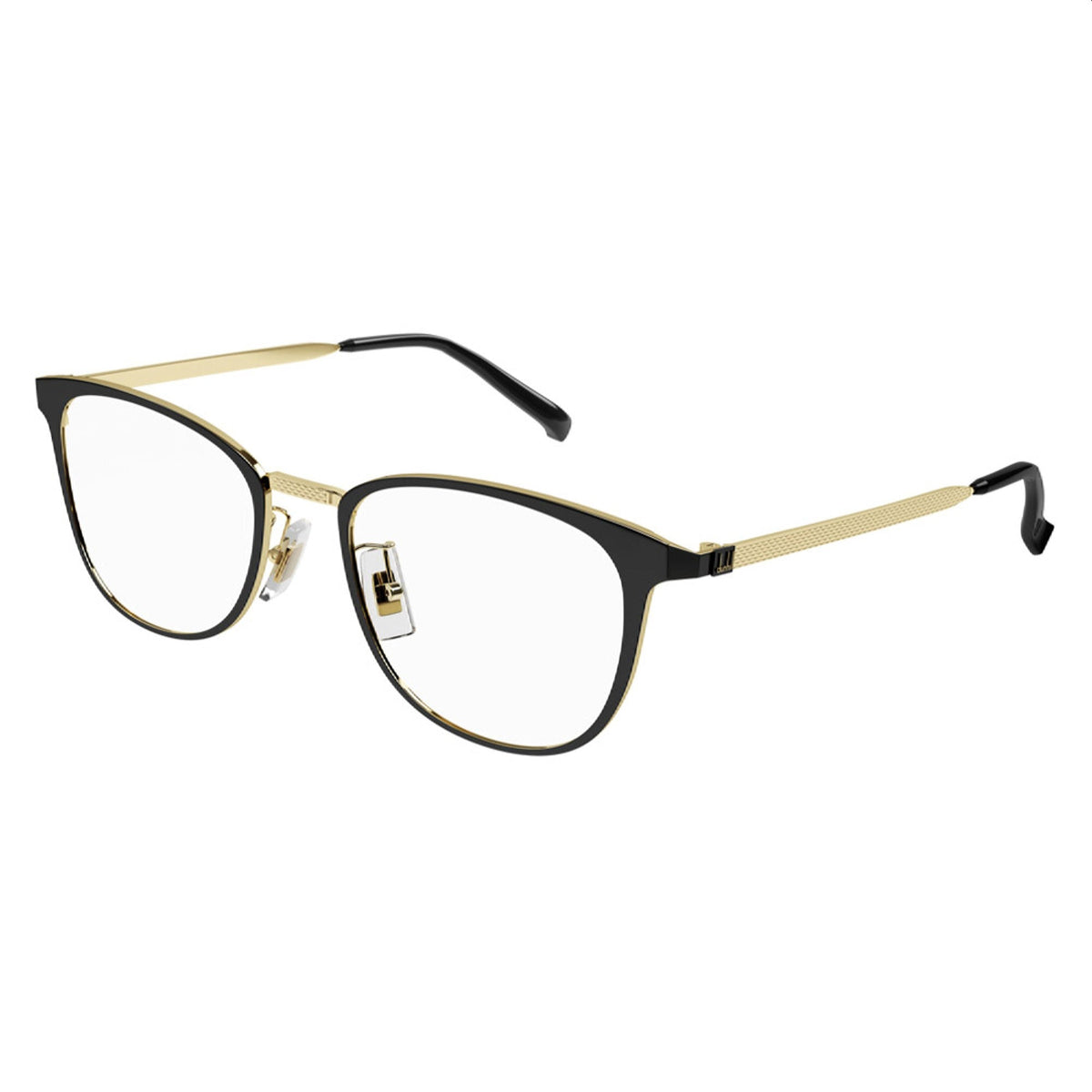 Dunhill Men's Sunglasses Spring Summer 2022 Black Transparent Demo Lens Demo Lens Matte DU0041OA 005