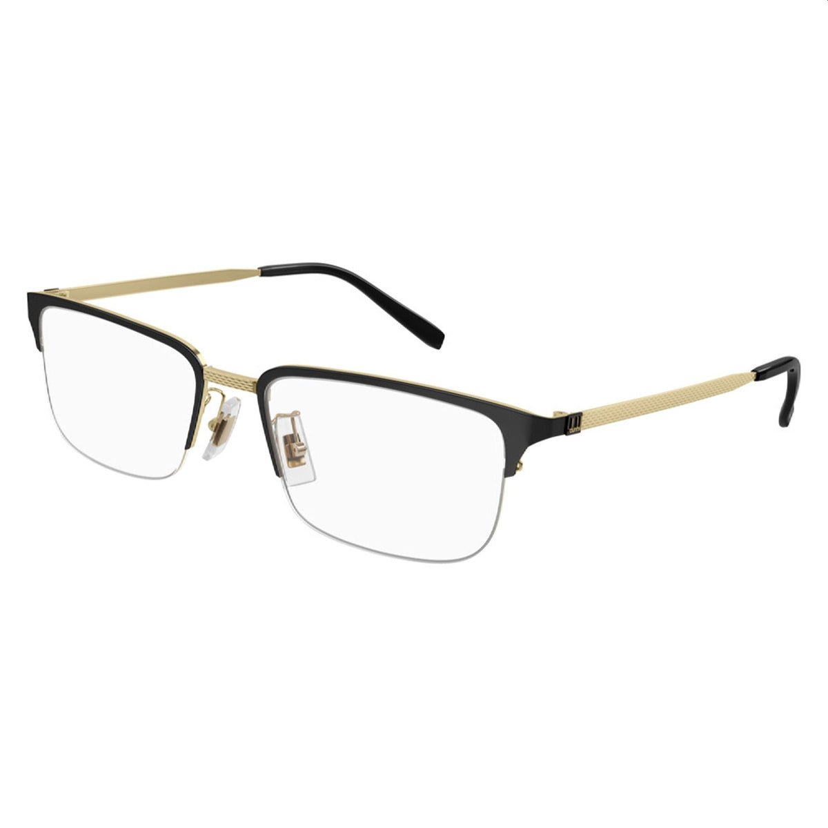 Dunhill Men's Sunglasses Spring Summer 2022 Black Transparent Demo Lens Demo Lens Matte DU0043OA 003