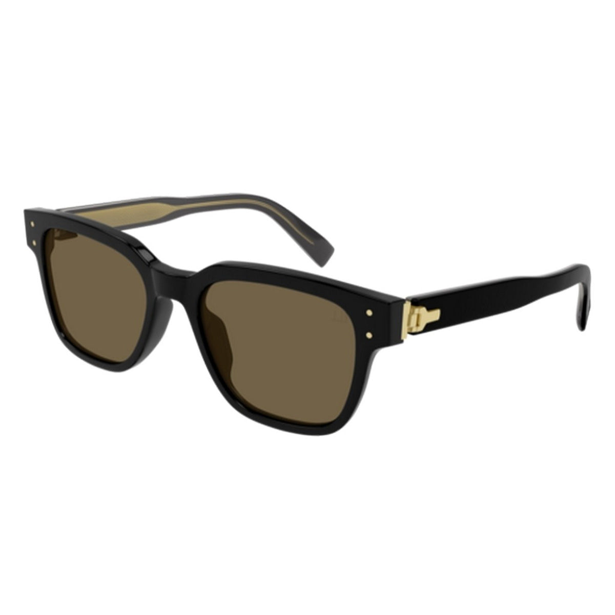 Dunhill Men's Sunglasses Spring Summer 2022 Black Brown Nylon Nylon Shiny DU0045S 001