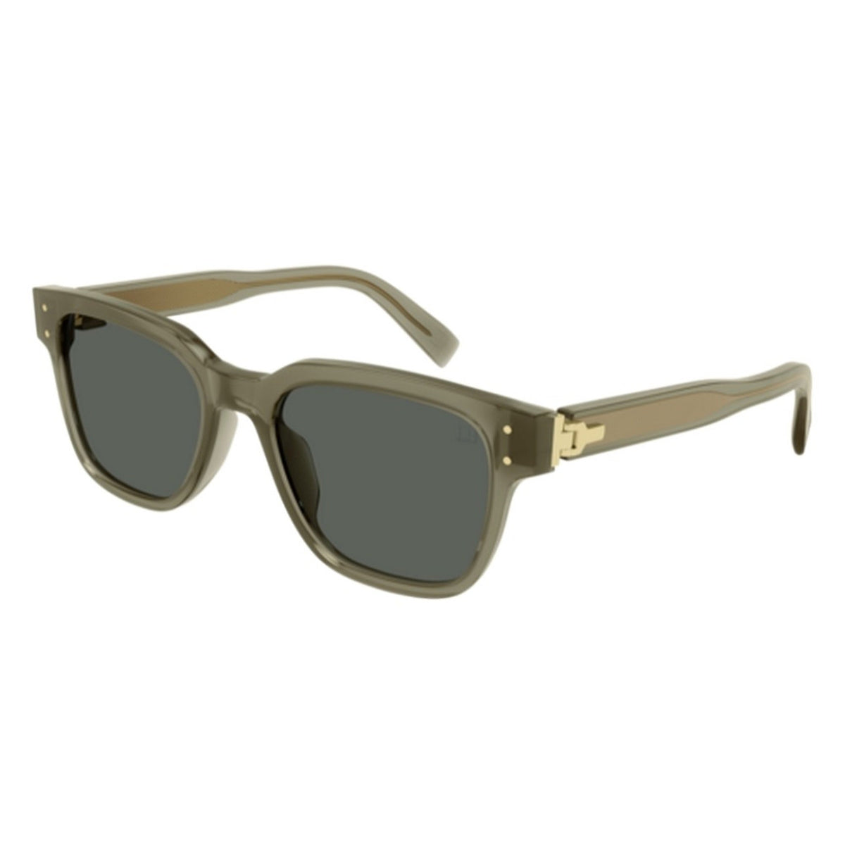 Dunhill Men's Sunglasses Spring Summer 2022 Brown Green Nylon Nylon Shiny DU0045S 004