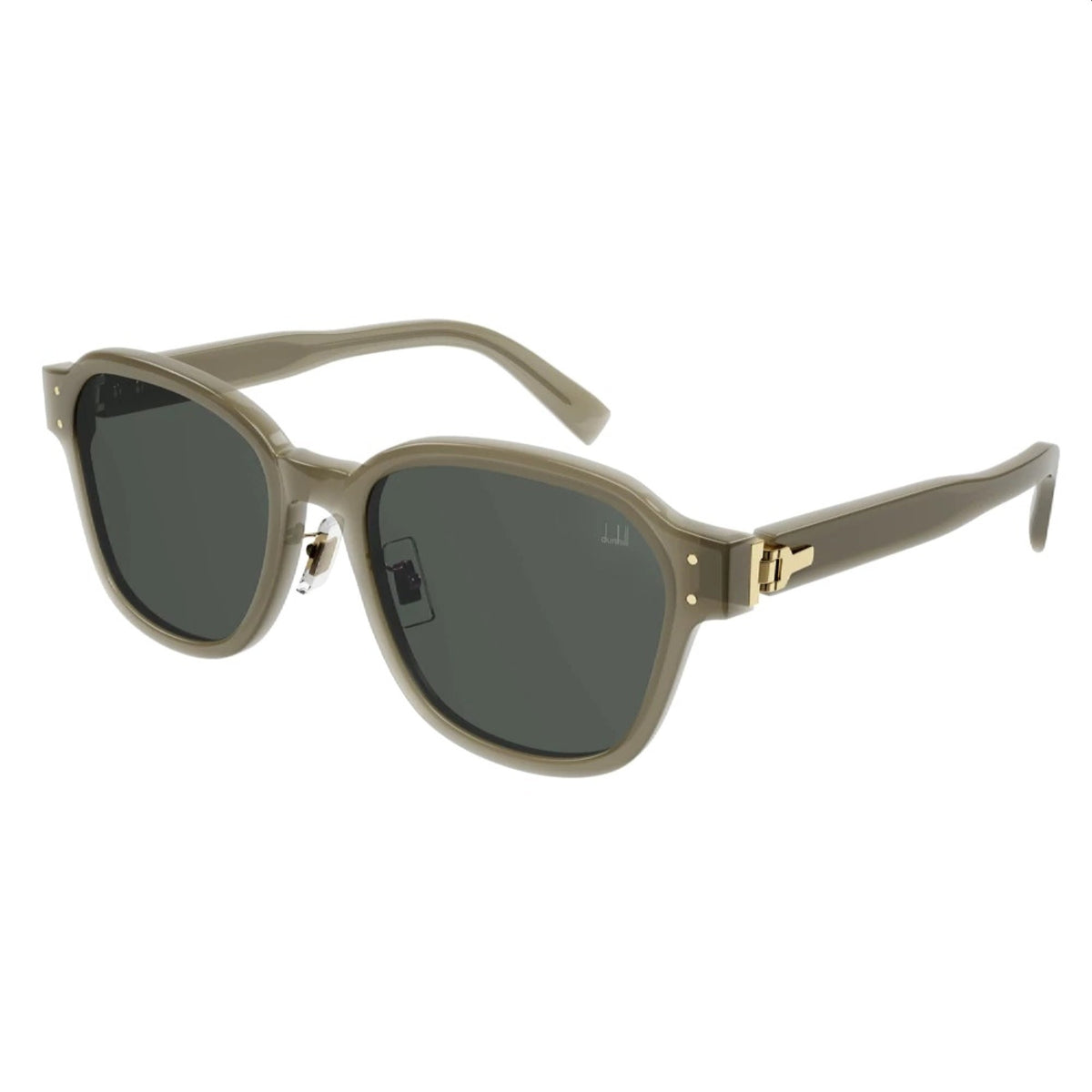 Dunhill Men's Sunglasses Spring Summer 2022 Brown Green Nylon Nylon Shiny DU0046SA 004