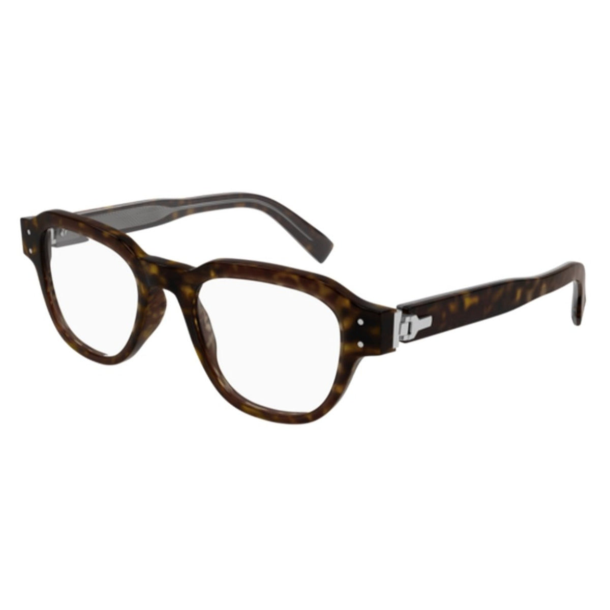 Dunhill Men's Sunglasses Spring Summer 2022 Havana Transparent Demo Lens Demo Lens Dark DU0048O 002