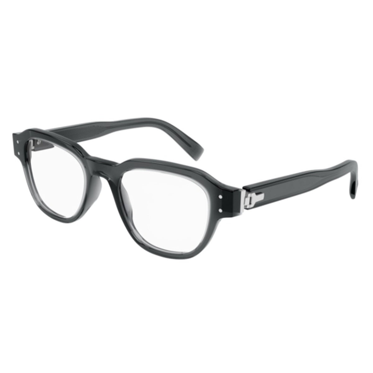Dunhill Men's Sunglasses Spring Summer 2022 Grey Transparent Demo Lens Demo Lens Transparent DU0048O 003