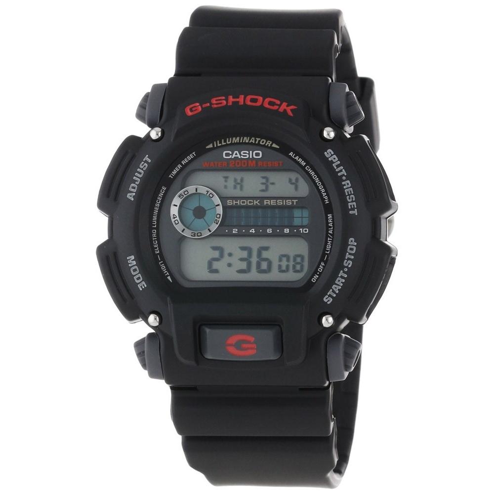 Casio Men&#39;s DW-9052-1V Classic Digital Black Rubber Watch