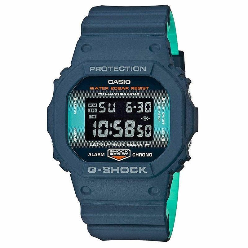 Casio Men&#39;s DW5600CC-2 G-Shock Blue Resin Watch