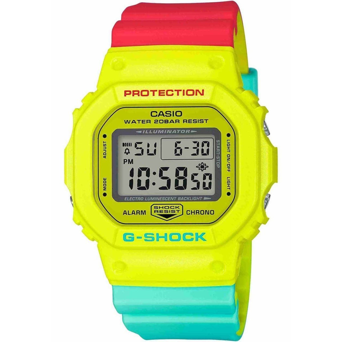 Casio Men's DW5600CMA-9 G-Shock Multi-Colored Resin Watch