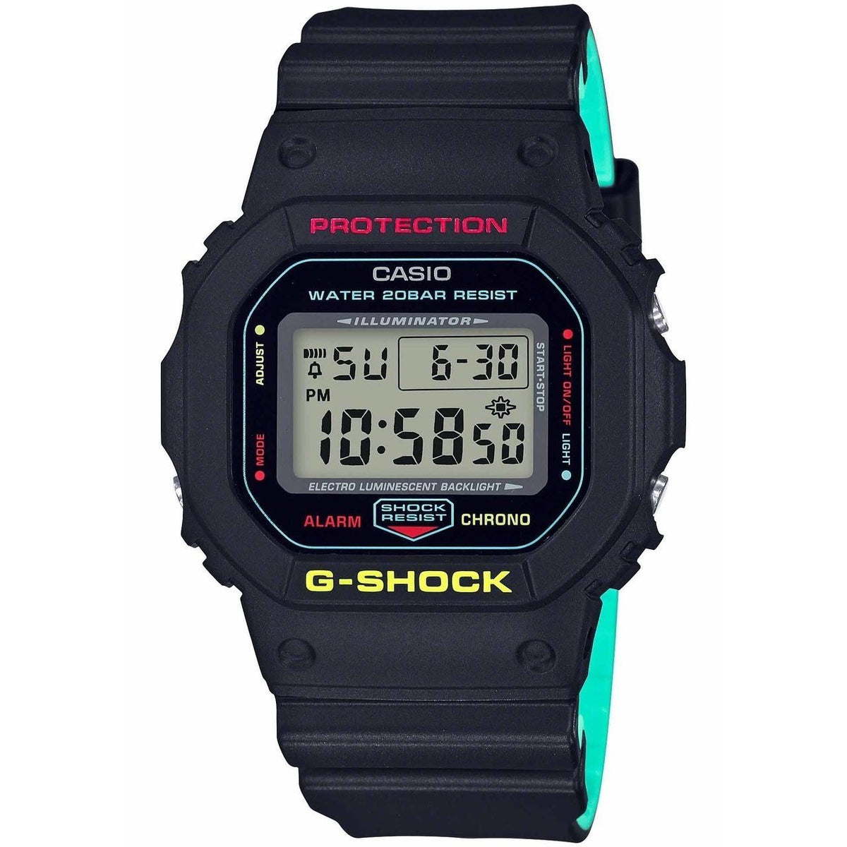 Casio Men&#39;s DW5600CMB-1 G-Shock Black Resin Watch