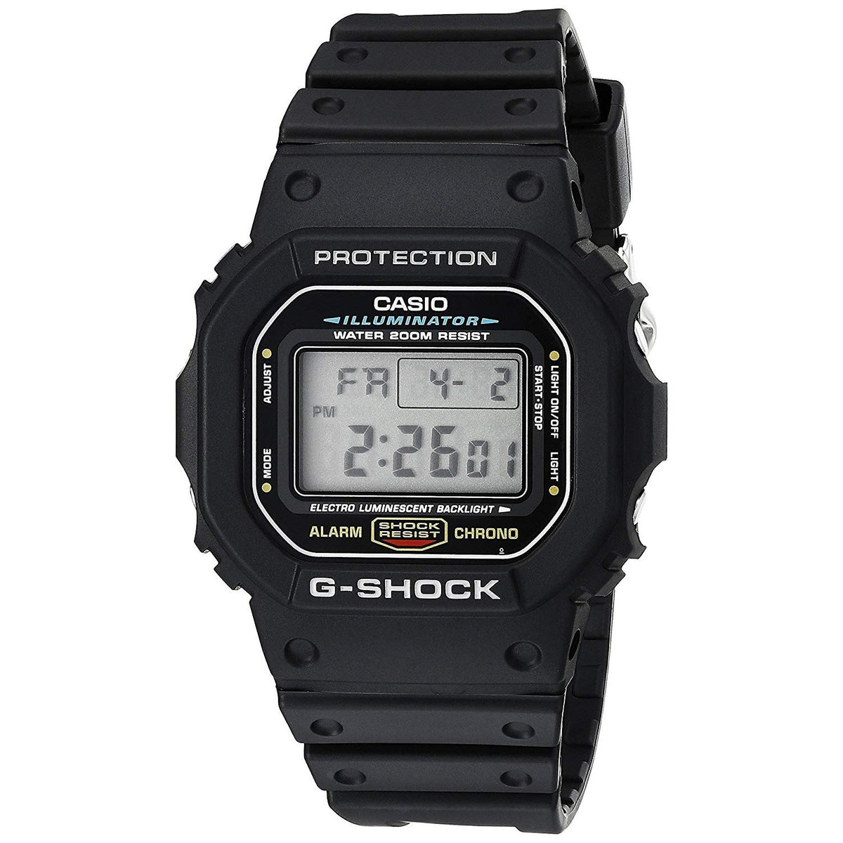 Casio Men&#39;s DW5600E-1 G-Shock Digital Black Resin Watch