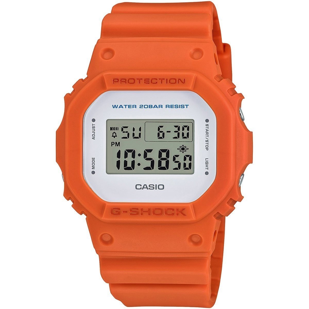 Casio Unisex DW5600M-4 G-Shock Digital Orange Resin Watch