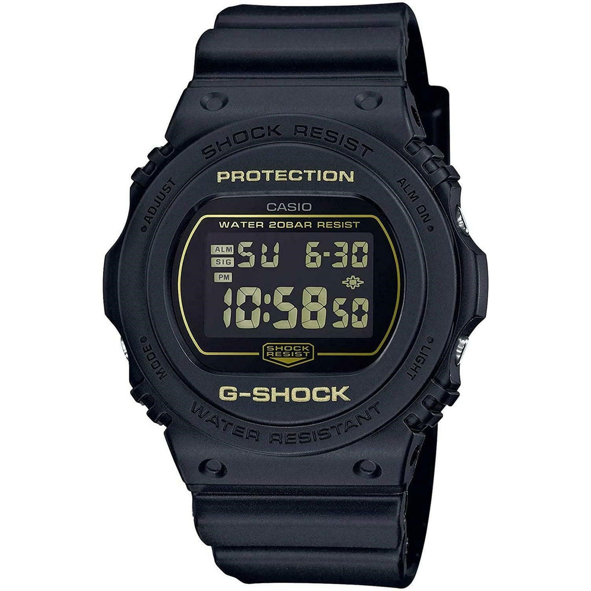 Casio Men's DW5700BBM-1 G-Shock Black Rubber Watch