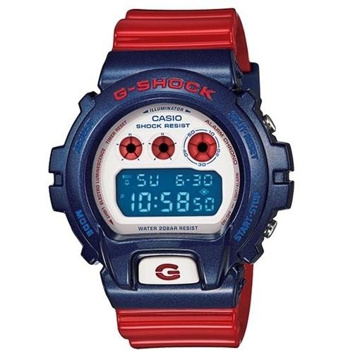 Casio Men's DW6900AC-2 G-Shock Chronograph Red Resin Watch