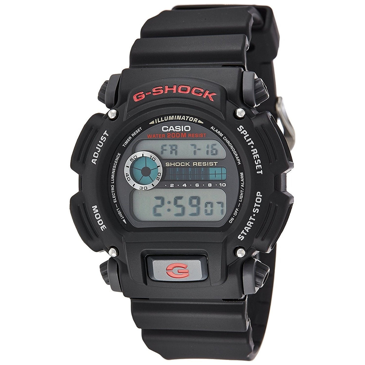 Casio Men&#39;s DW9052-1 G-Shock Digital Black Resin Watch