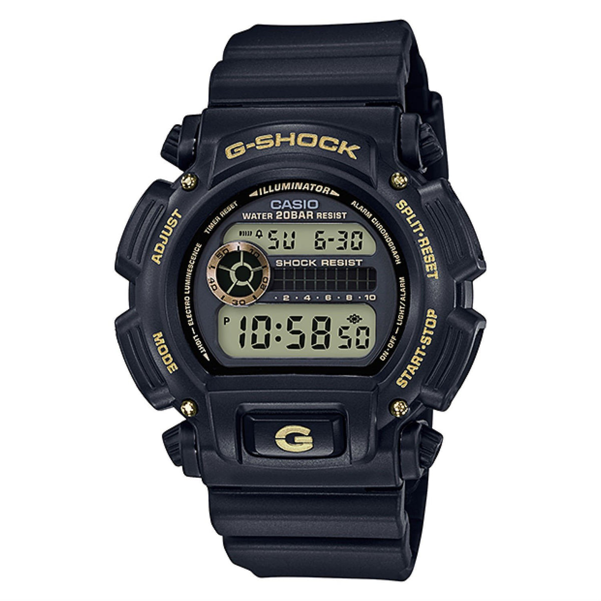Casio Men's DW9052GBX-1A9 G-Shock Chronograph Black Resin Watch