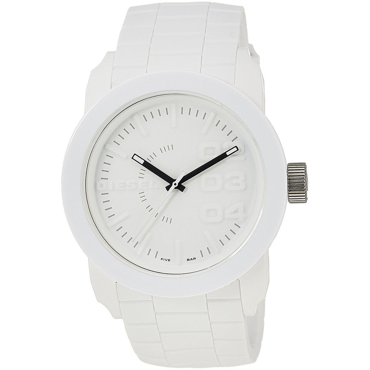 Diesel Men's DZ1436 Domination White Silicone Watch