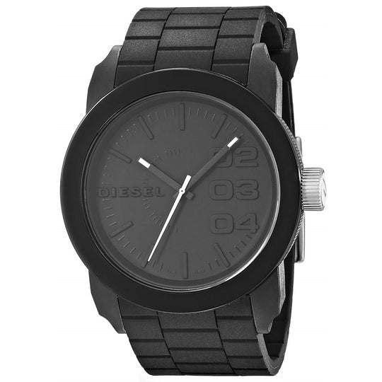Diesel Men's DZ1437 Color Domination Black Silicone Watch