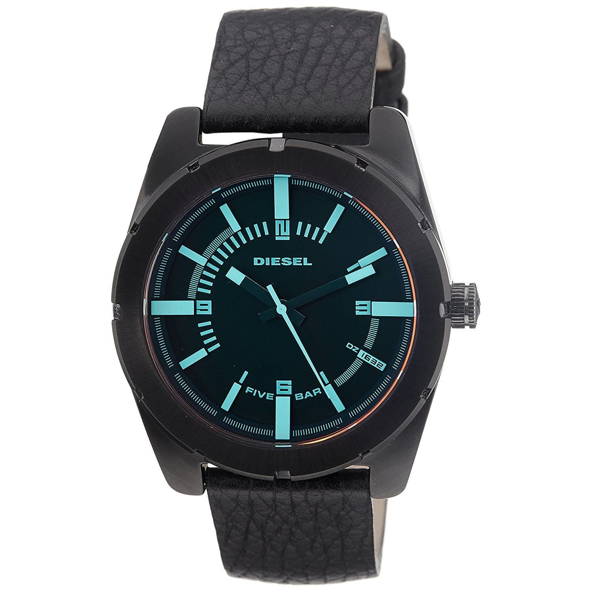 Diesel Men's DZ1632 Good Company Shaded Dial Black Leather Watch