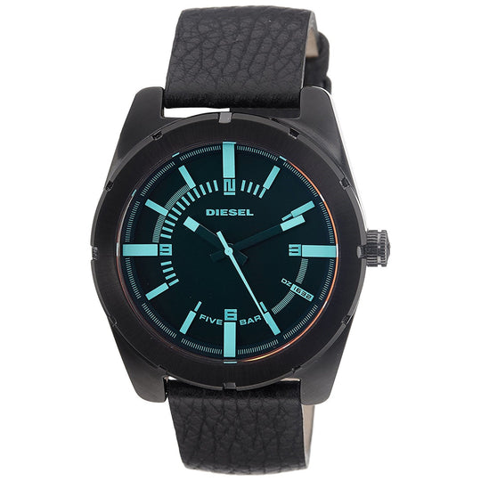 Diesel Men's DZ1632 Good Company Shaded Dial Black Leather Watch