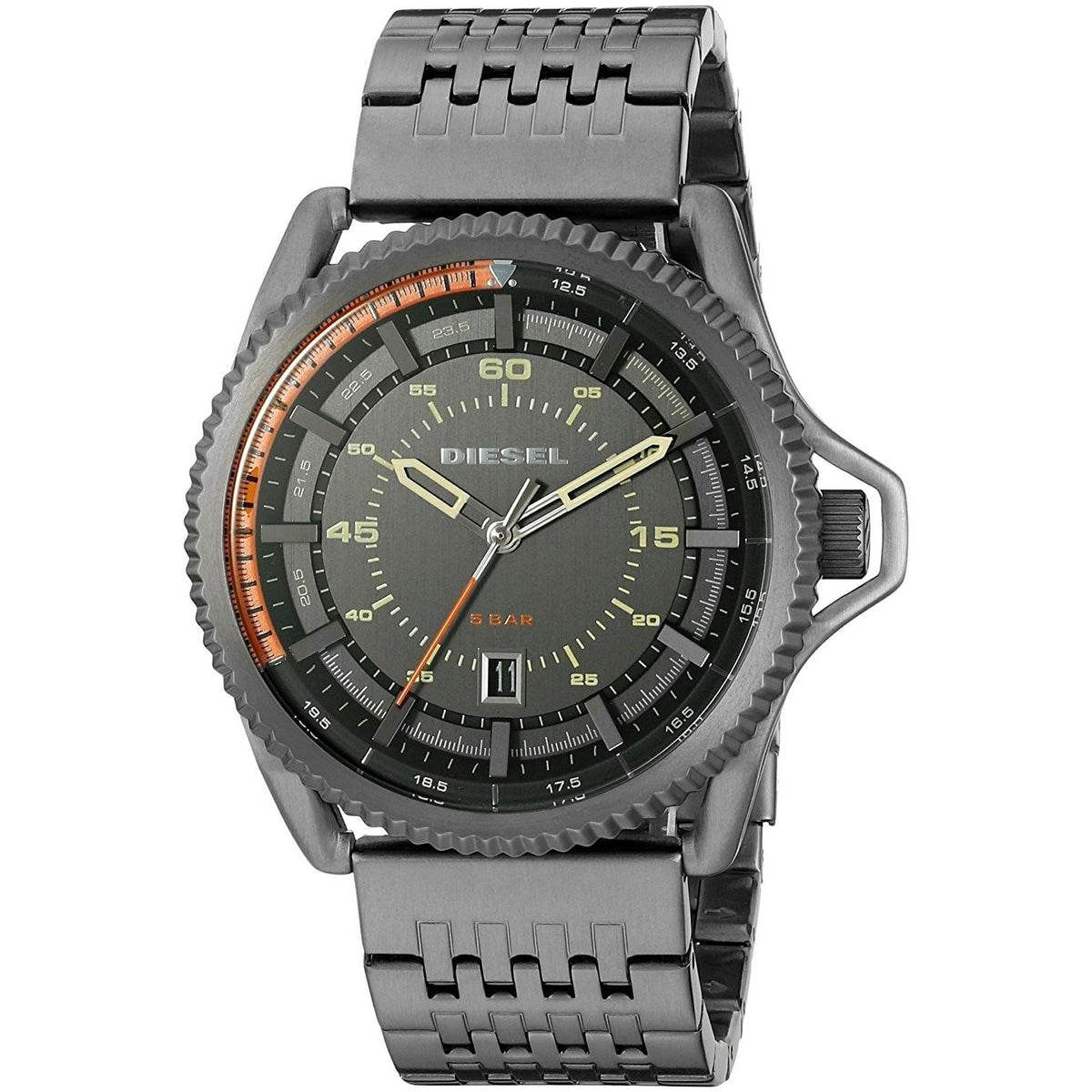 Diesel Men's DZ1719 Rollcage Black Stainless Steel Watch