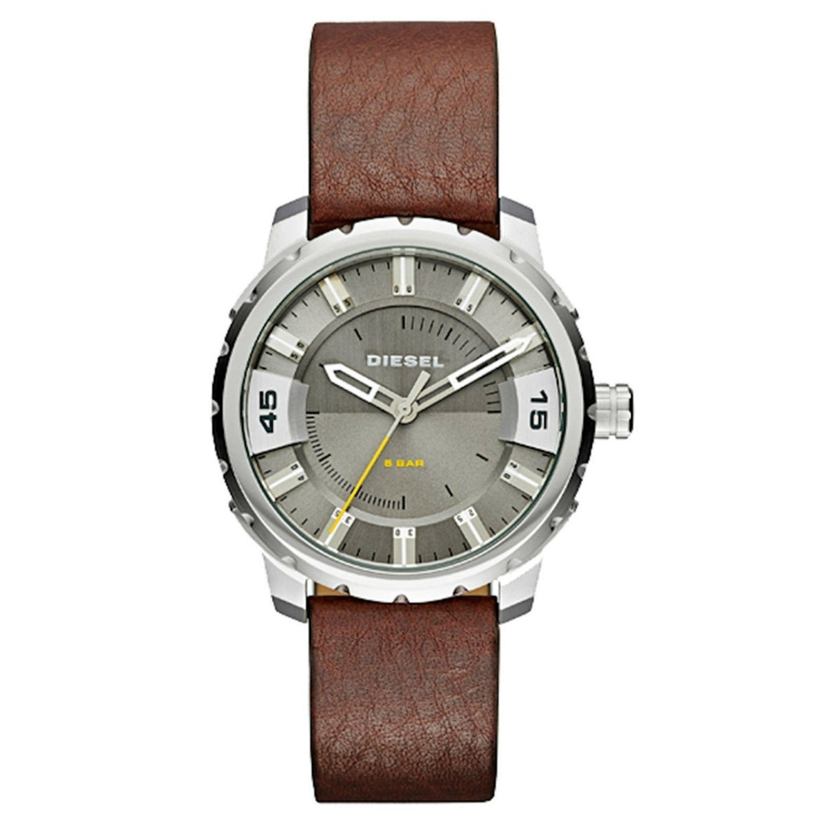 Diesel Men's DZ1724 Stronghold Brown Leather Watch