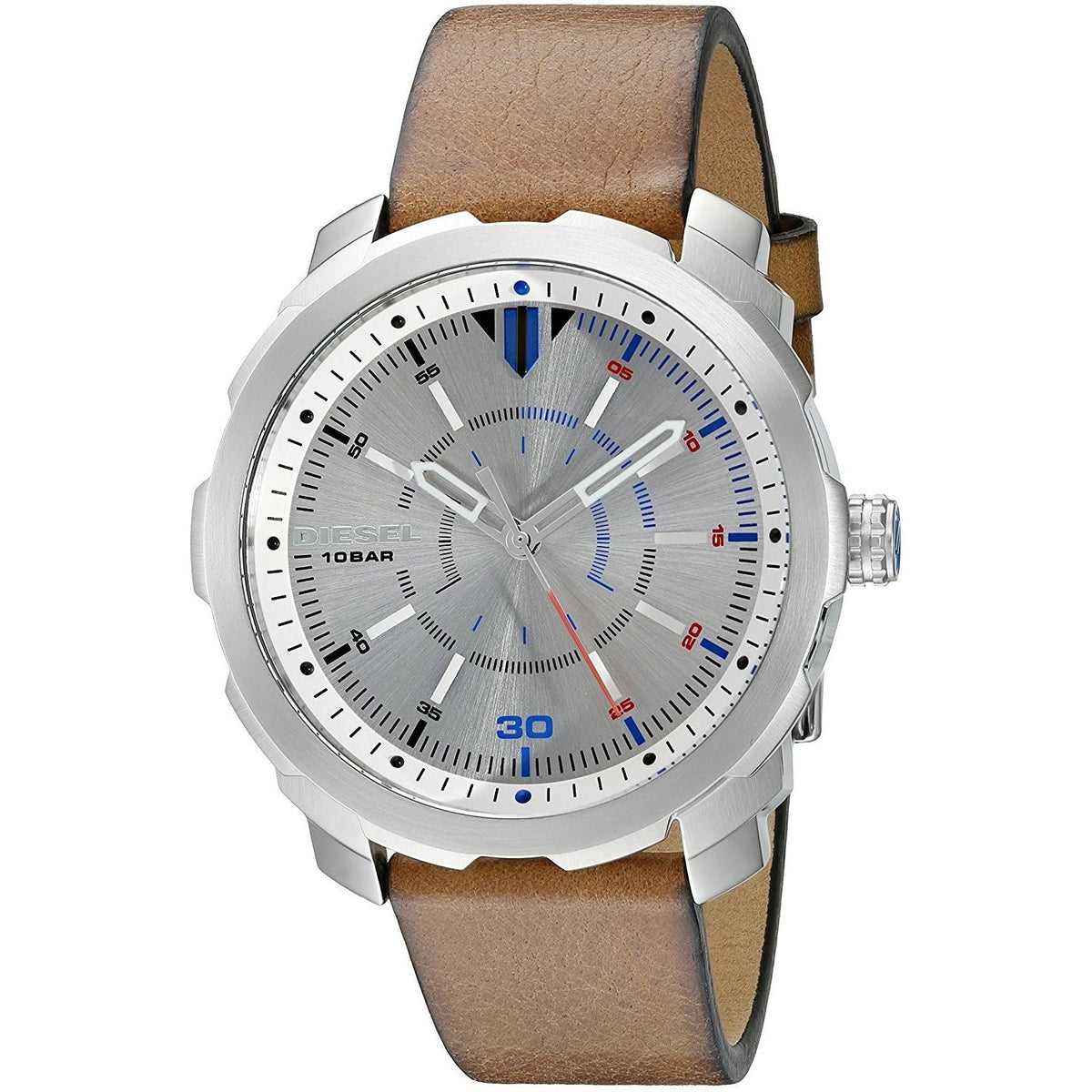 Diesel Men's DZ1736 Machinus NSBB Brown Leather Watch