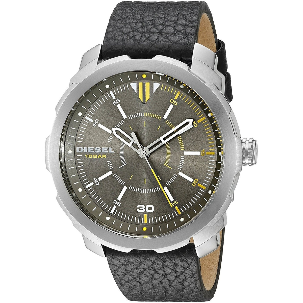 Diesel Men's DZ1739 Machinus NSBB Black Leather Watch