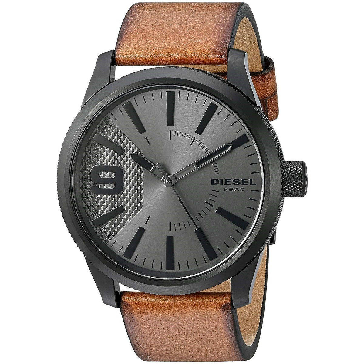 Diesel Men's DZ1764 Rasp Brown Leather Watch