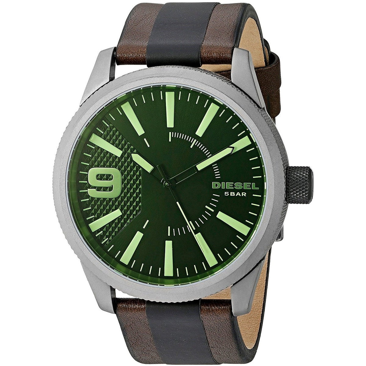 Diesel Men's DZ1765 Rasp Two-Tone Leather Watch