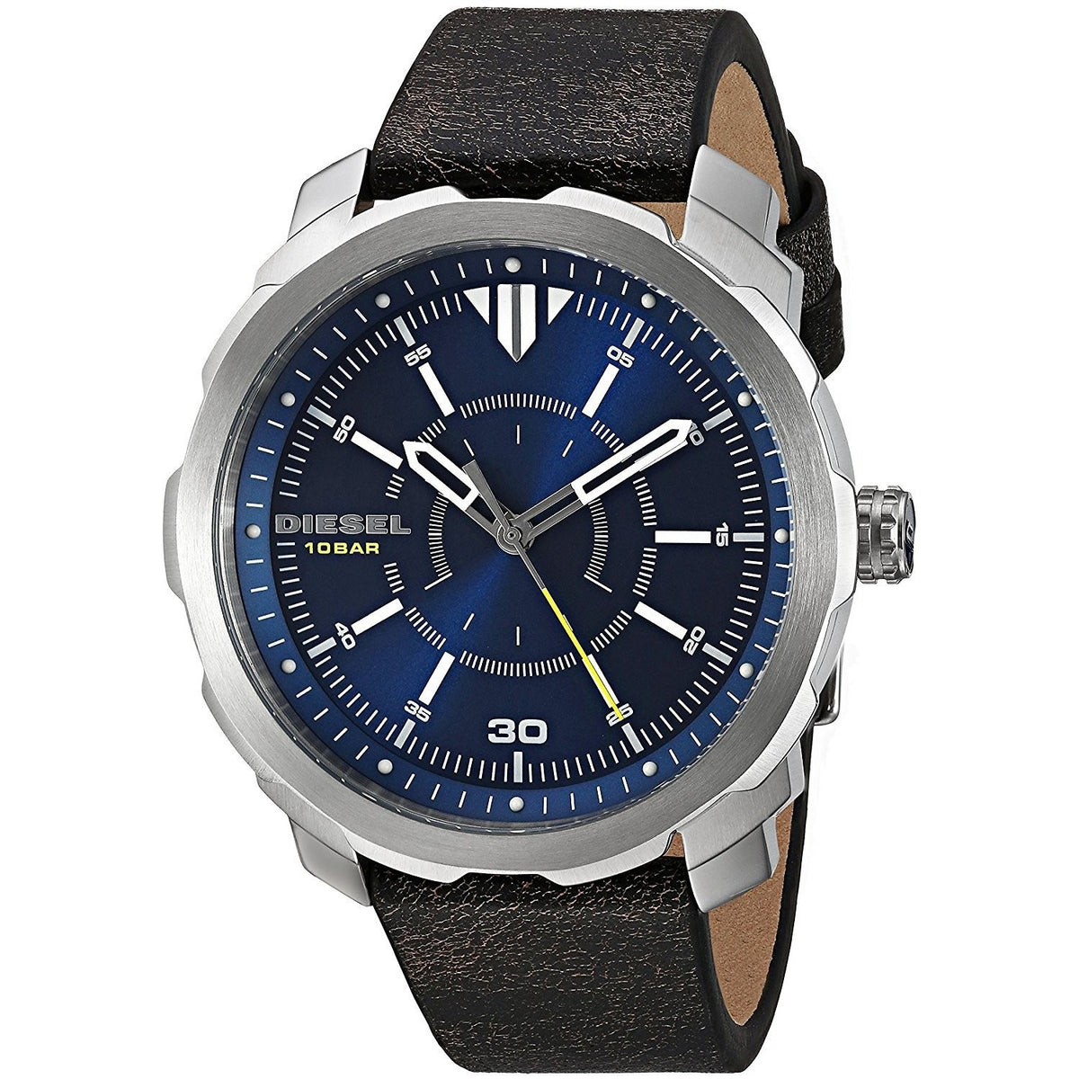 Diesel Men's DZ1787 Machinus NSBB Black Leather Watch