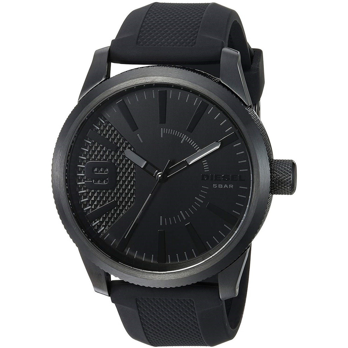 Diesel Men's DZ1807 Rasp Black Silicone Watch