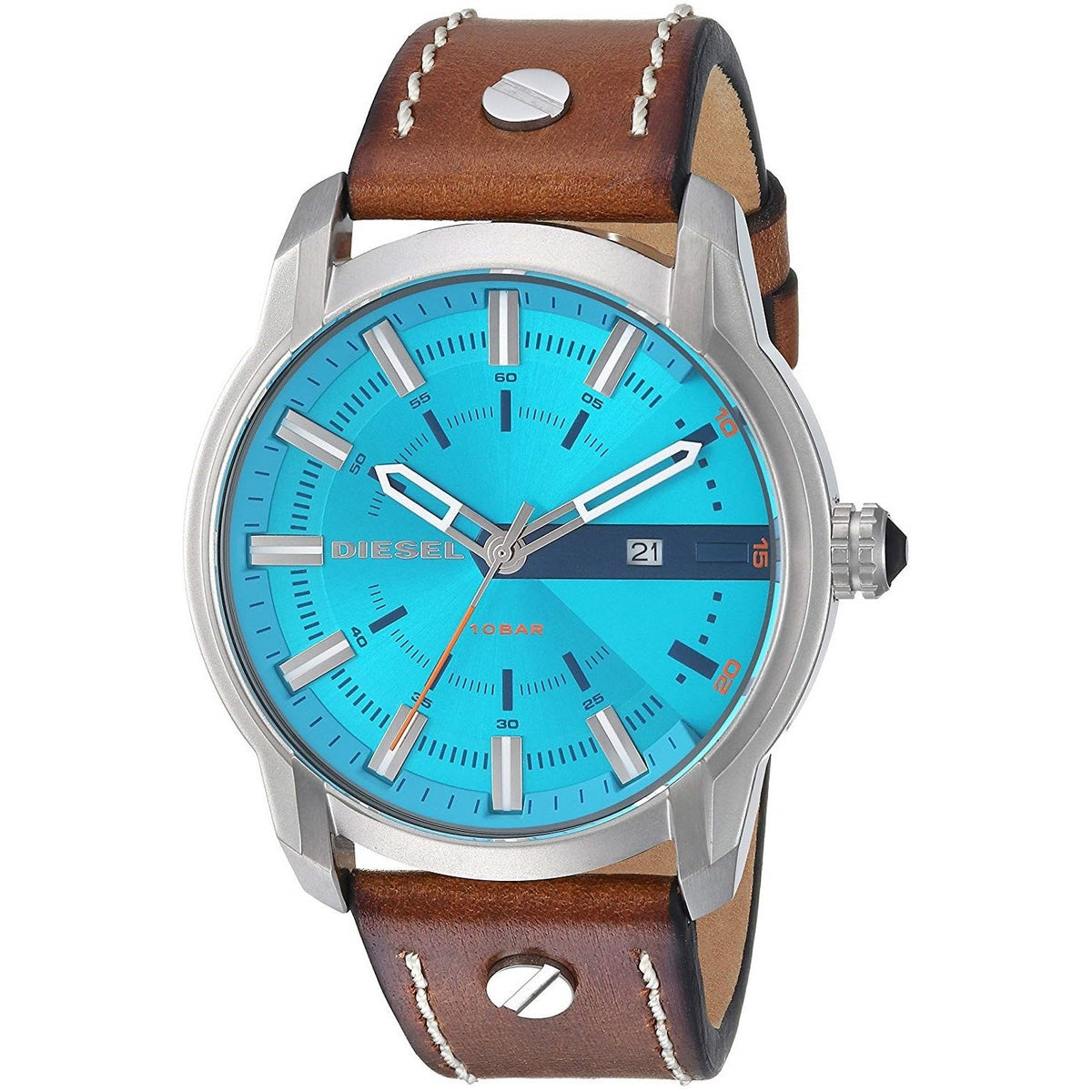 Diesel Men's DZ1815 Armbar Brown Leather Watch