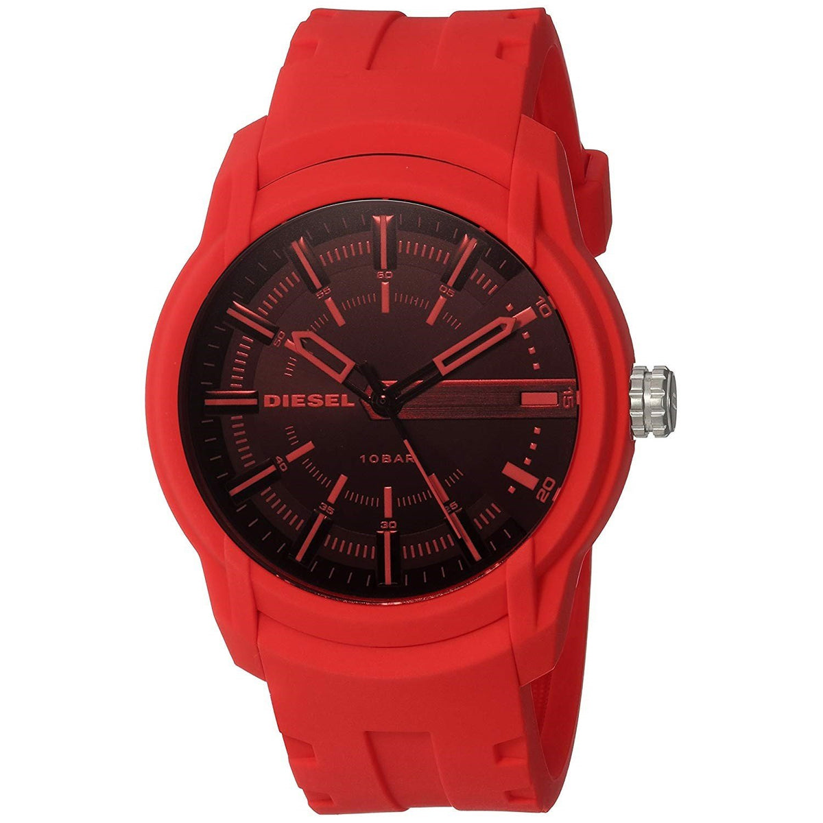 Diesel Men's DZ1820 Armbar Red Silicone Watch