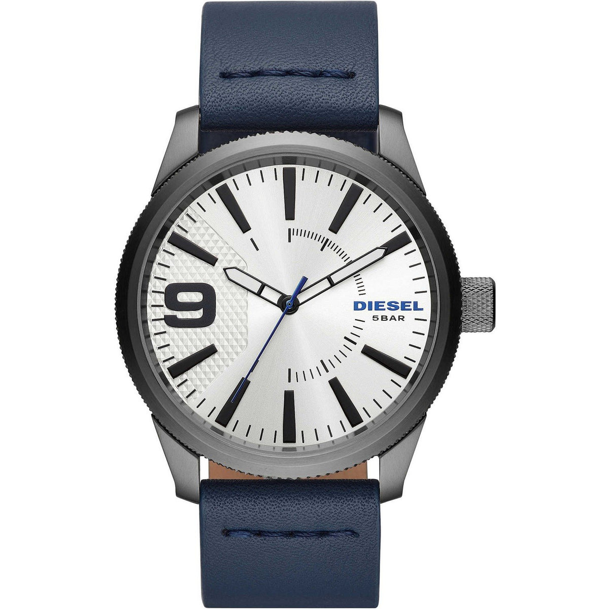 Diesel Men's DZ1859 Rasp NSBB Blue Leather Watch