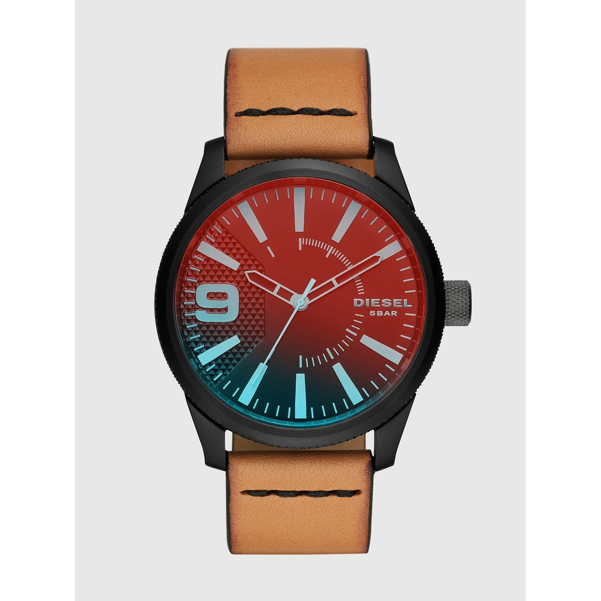 Diesel Men's DZ1860 Rasp NSBB Brown Leather Watch