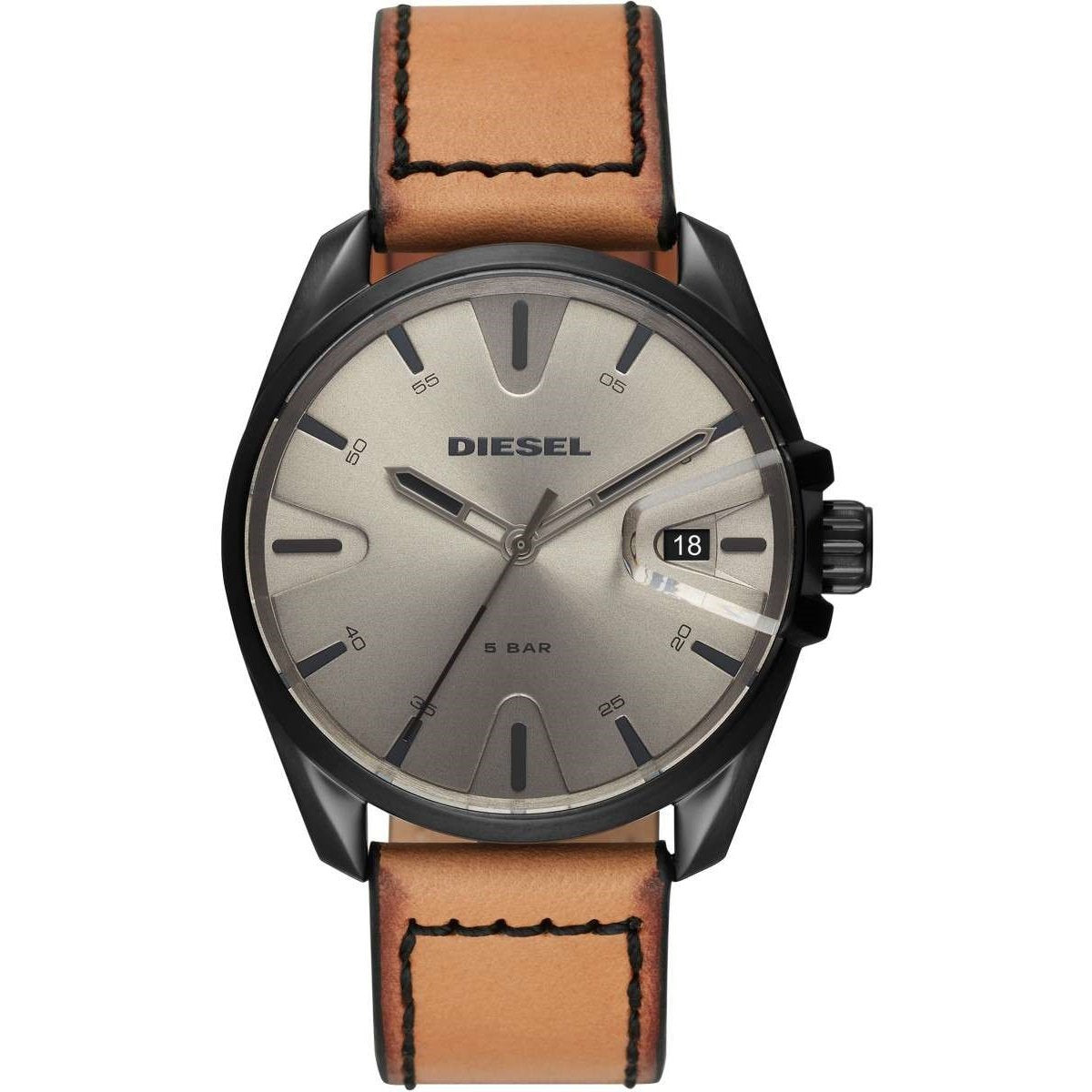 Diesel Men's DZ1863 MS9 Brown Leather Watch