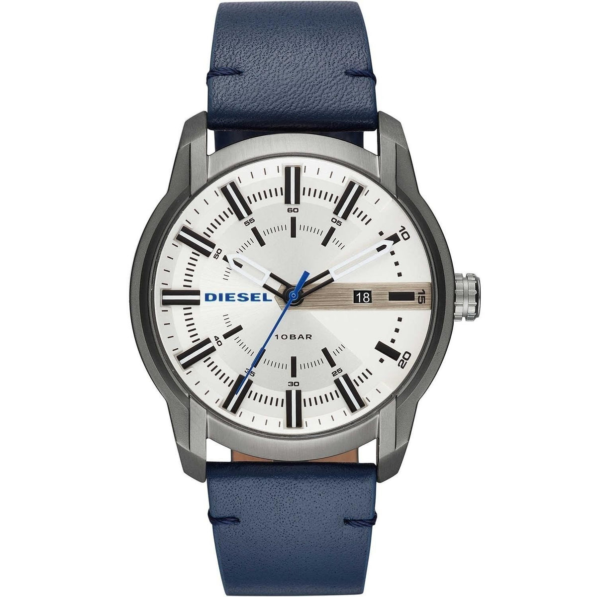 Diesel Men's DZ1866 Armbar Blue Leather Watch