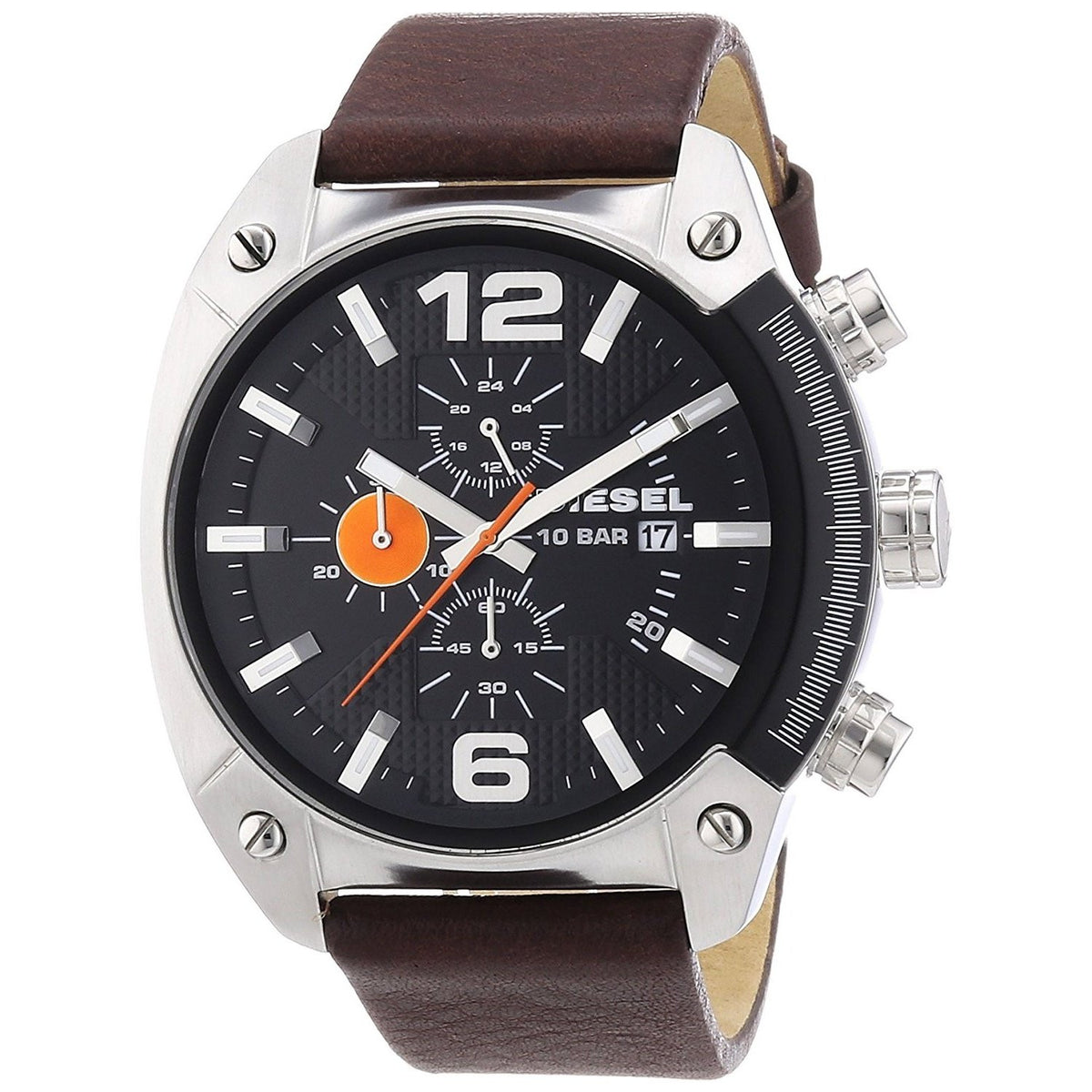 Diesel Men's DZ4204 Advanced Chronograph Brown Leather Watch