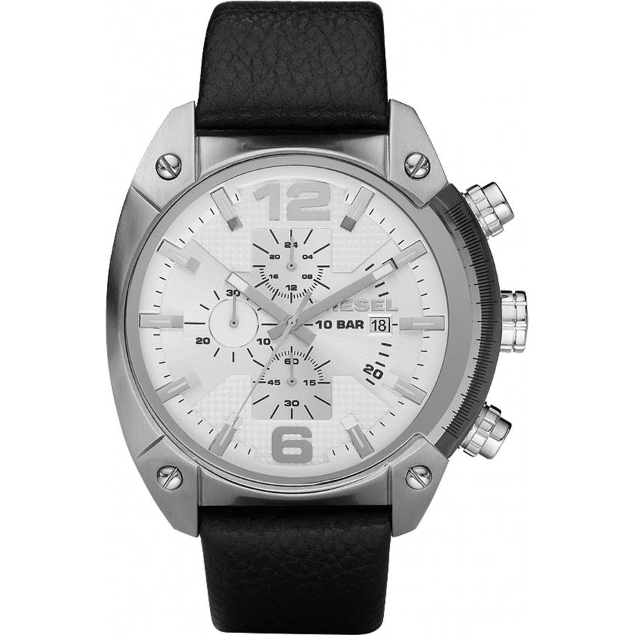 Diesel Men's DZ4214 Chronograph Black Leather Watch