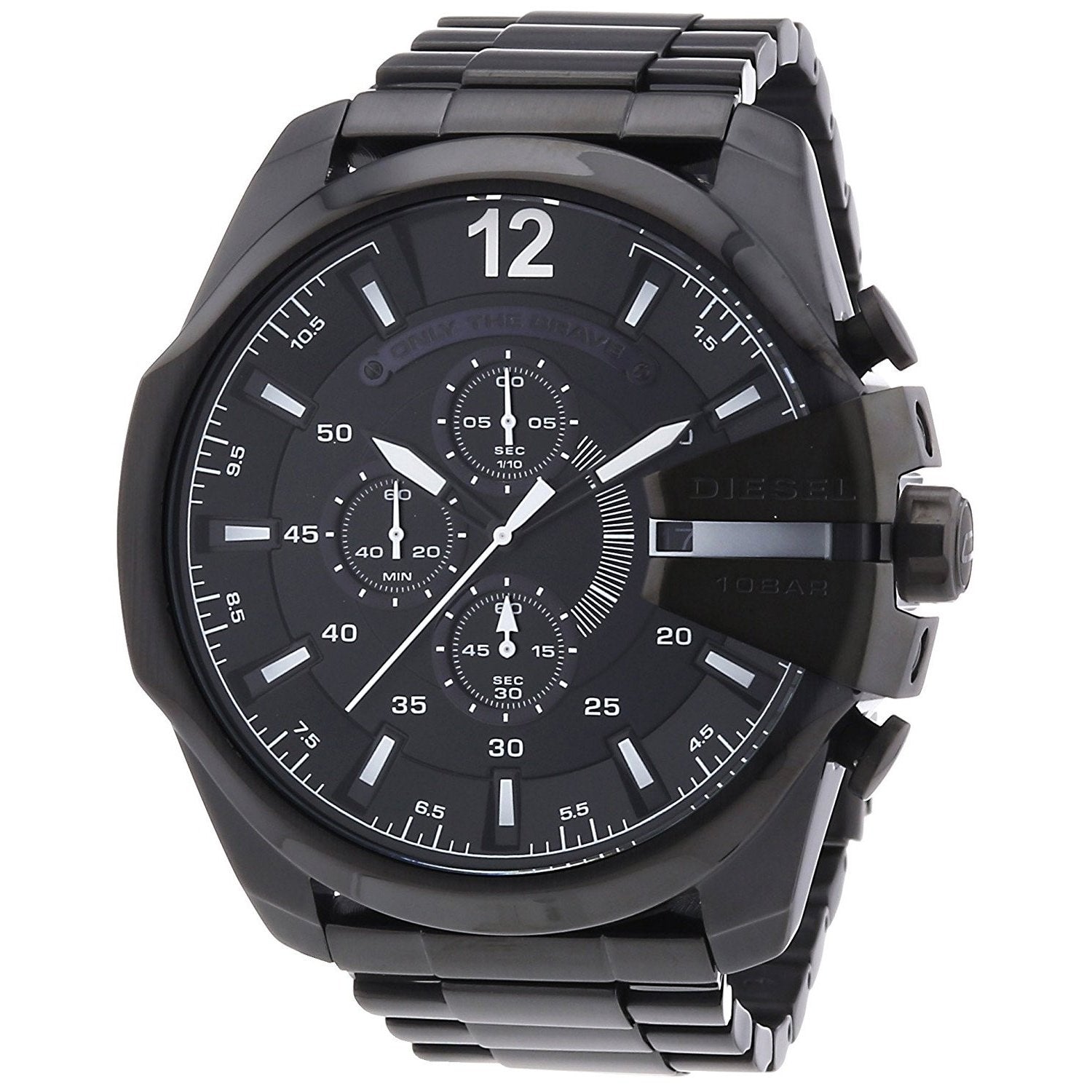 Diesel Men's DZ4283 Mega Chief Chronograph Black Stainless Steel Watch