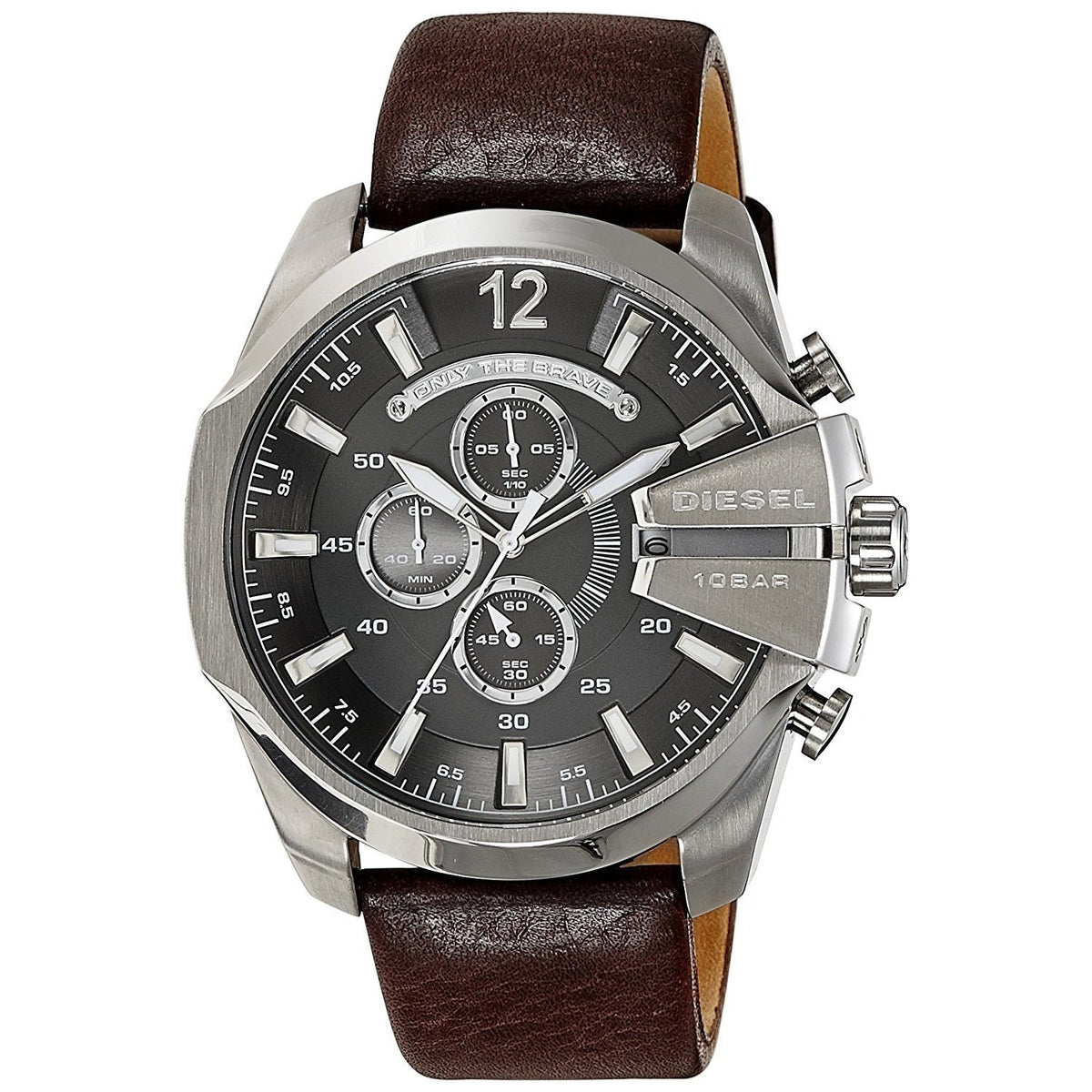 Diesel Men's DZ4290 Chief Chronograph Brown Leather Watch