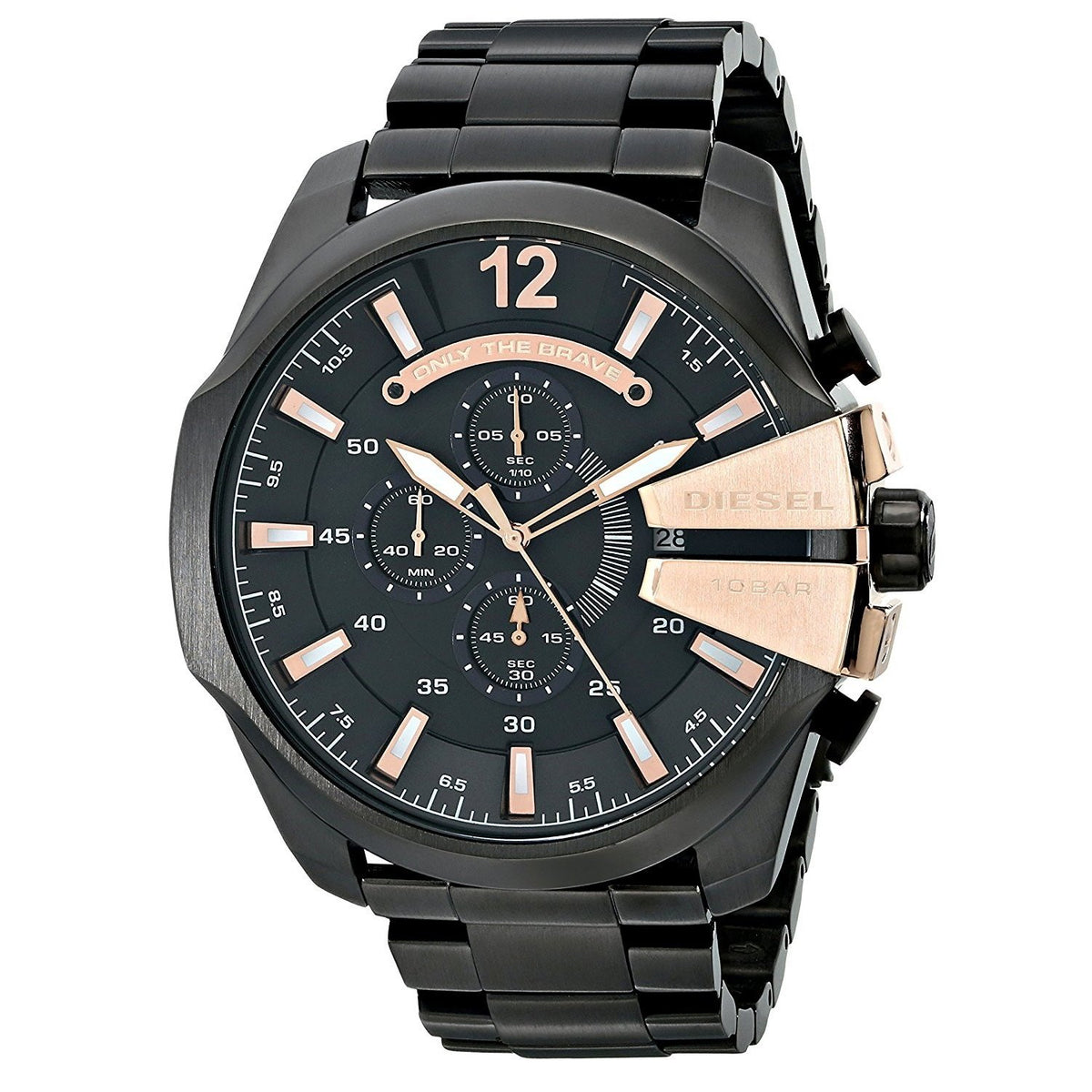 Diesel Men's DZ4309 Mega Chief Chronograph Black Stainless Steel Watch