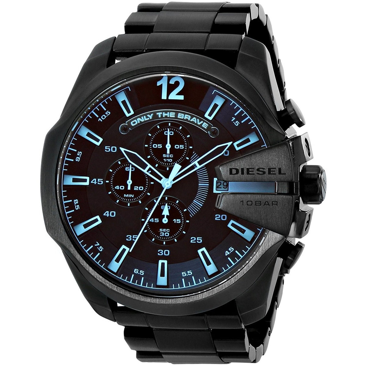 Diesel Men's DZ4318 Mega Chief Chronograph Black Stainless Steel Watch