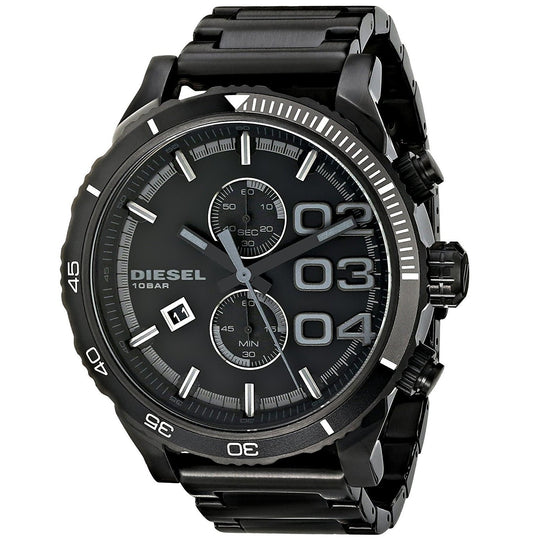 Diesel Men's DZ4326 Double Down Chronograph Black Stainless Steel Watch