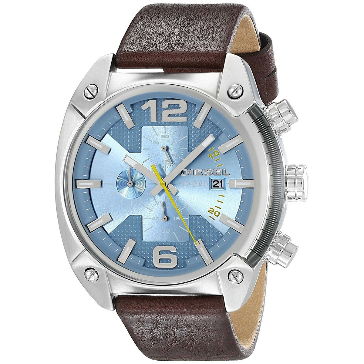 Diesel Men's DZ4340 Overflow Chronograph Brown Leather Watch