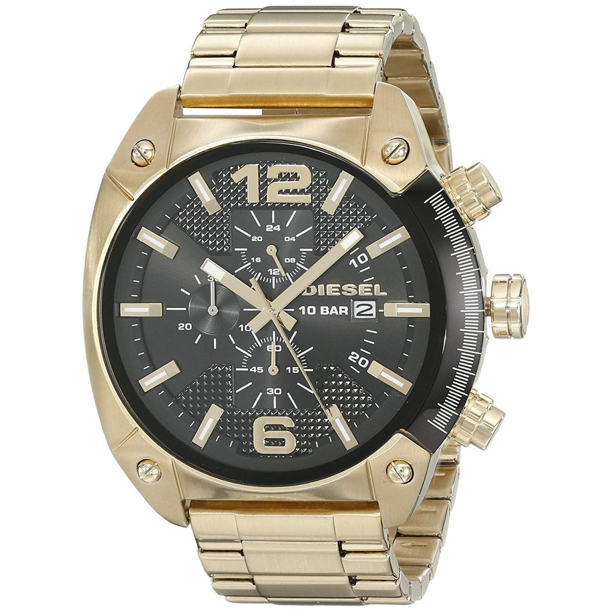 Diesel Men's DZ4342 Overflow Chronograph Gold-Tone Stainless Steel Watch