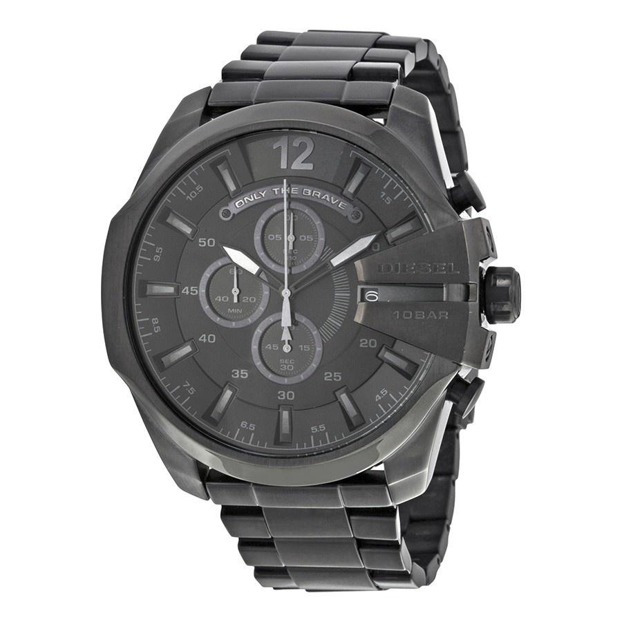Diesel Men's DZ4355 Mega Chief Chronograph Black Stainless Steel Watch